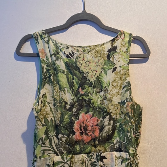 Eva Franco Floral Dress with belt size 10 - Picture 8 of 13